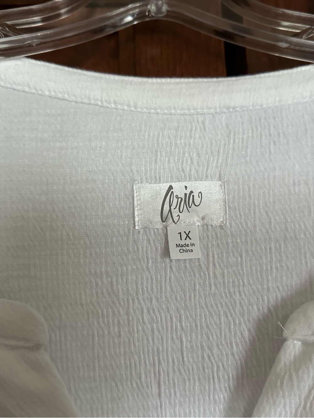 Aria White Long Nightgown with Pocket 1X NWOT - Picture 3 of 5